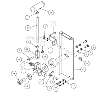 Page Q Diagram and Parts List for MK-6026KBG  MK Diamond Concrete Saw